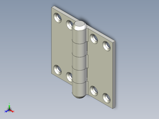 门铰链-Door_Hinge-96x180-16-16-8.5-2正等轴测缩略图