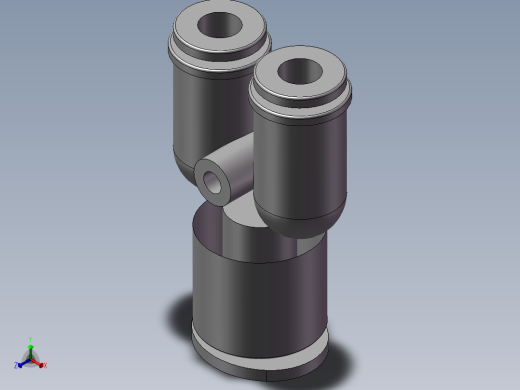 气动接头-Y型三通APYW10-6（10变6）