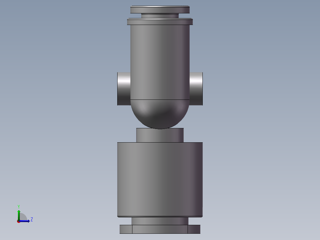 气动接头-Y型三通APYW10-6（10变6）左视图