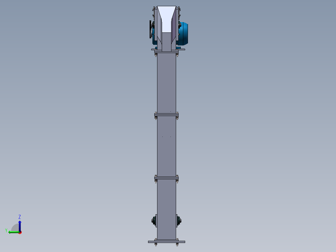 斗式提升机右视图