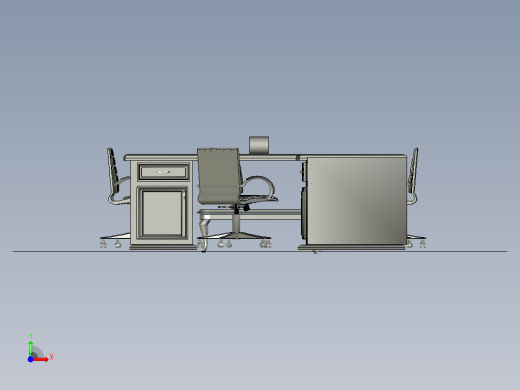 office-room-set-osama-nabil-办公室套装前视缩略图