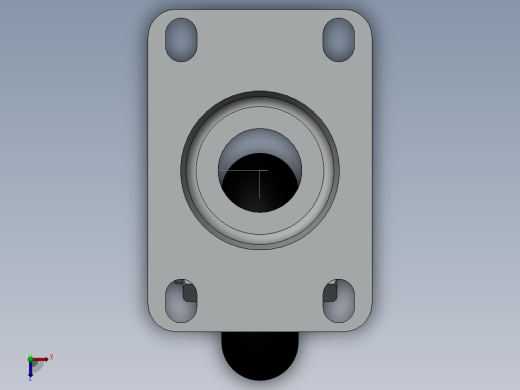 65万向脚轮2俯视缩略图