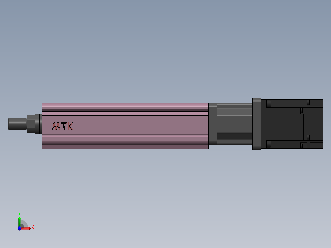 电动缸MTC32-D-200W前视图