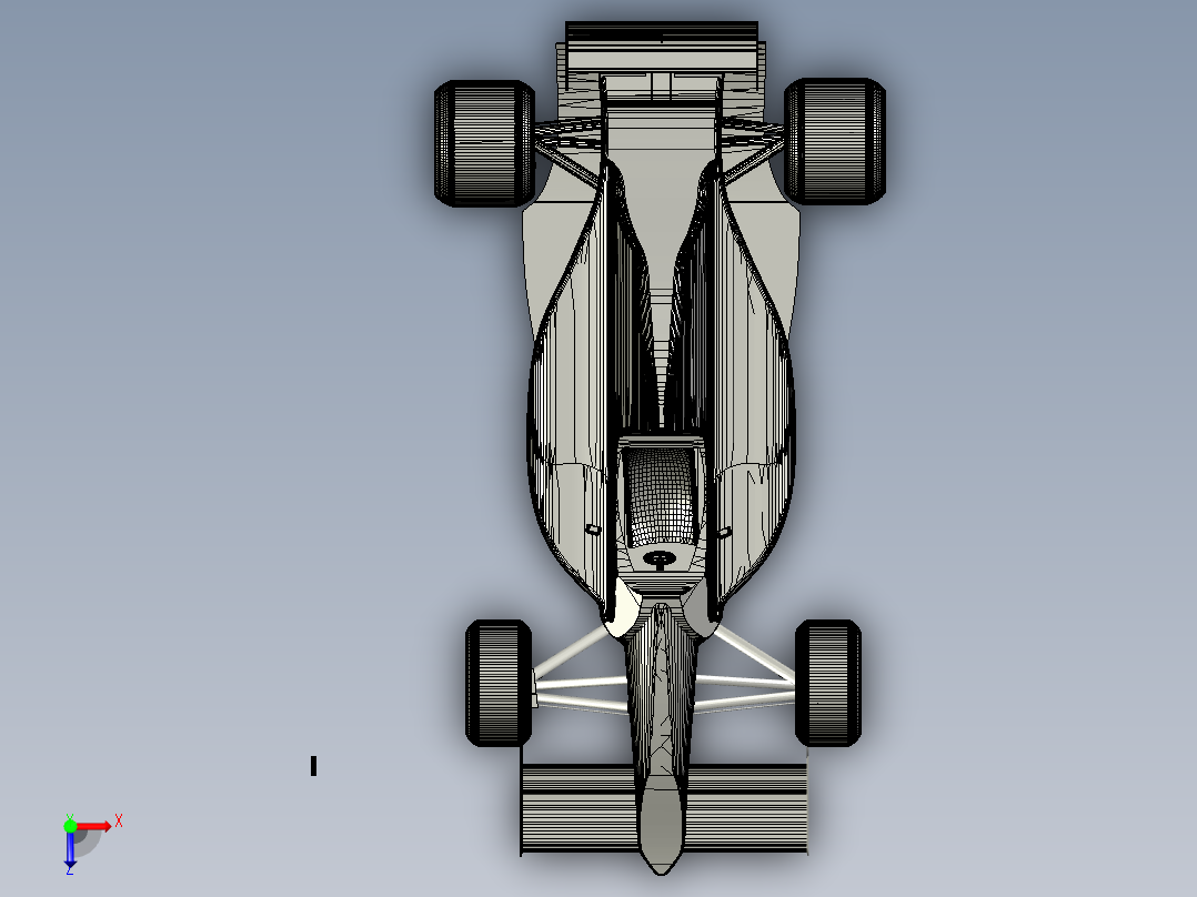 1990法拉利6411型俯视图