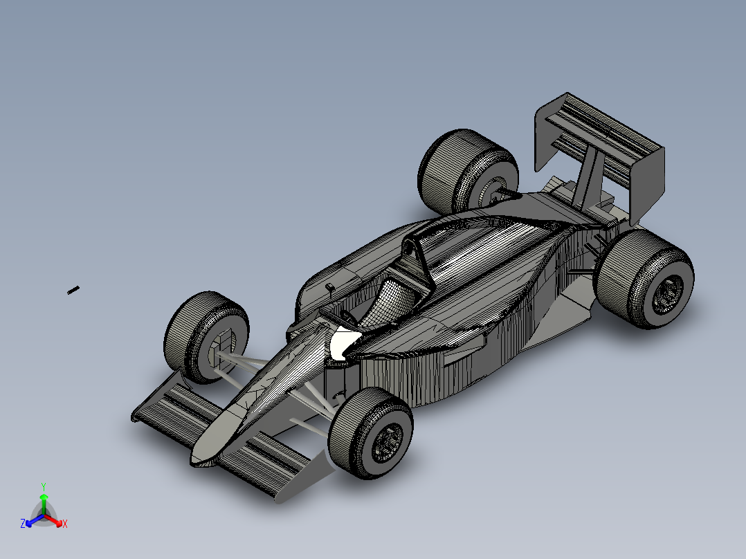 1990法拉利6411型正等轴测图