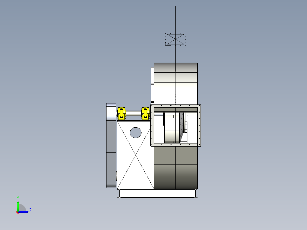 离心风机左视图