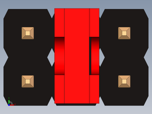 带跳线的排针-pinheader 2x3 and 1m jumper pullback前视缩略图