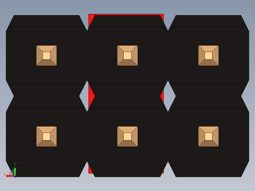 带跳线的排针-pinheader 2x3 and 1m jumper pullback后视图