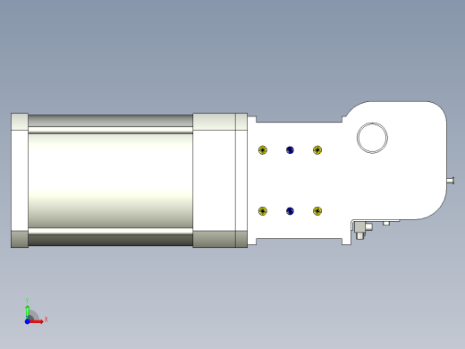 德克斯TUNKERS气缸数模KS_200_2_A00_T12_105GRAD前视缩略图