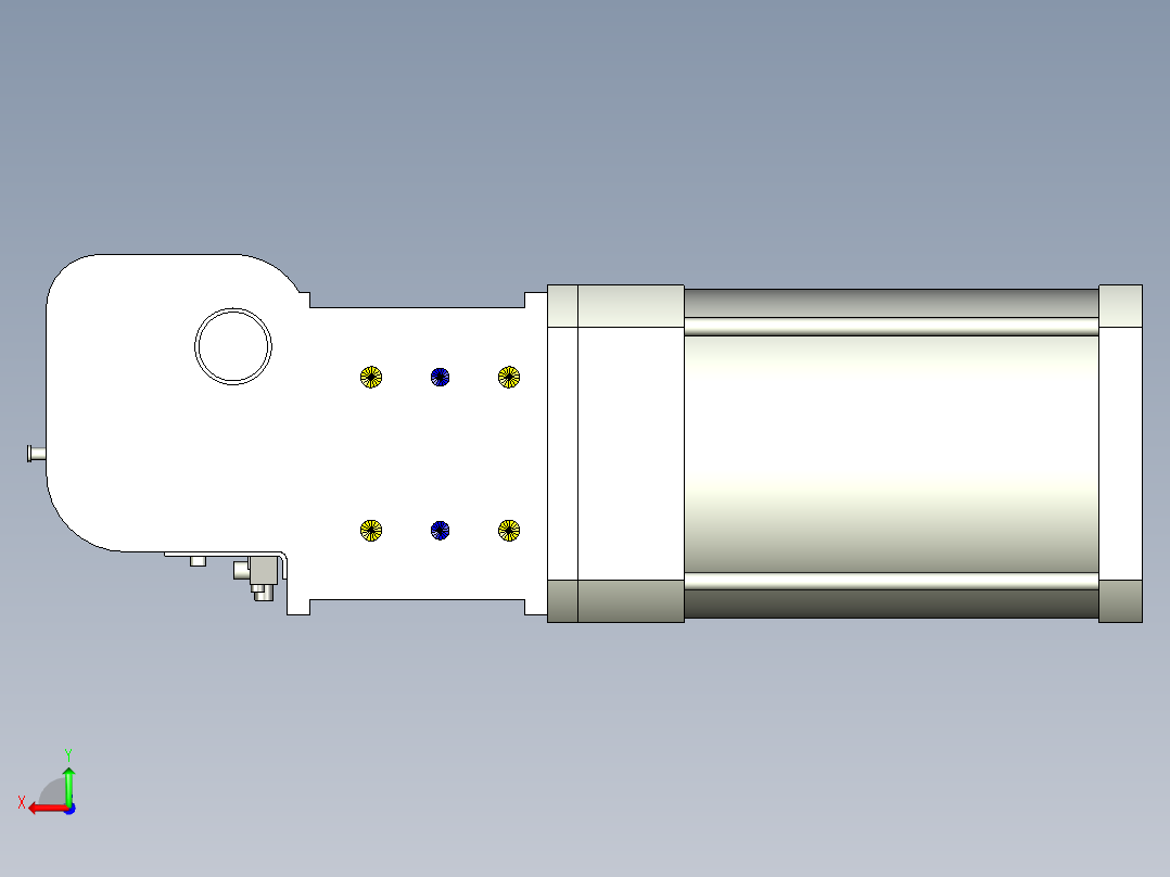 德克斯TUNKERS气缸数模KS_200_2_A00_T12_105GRAD后视图