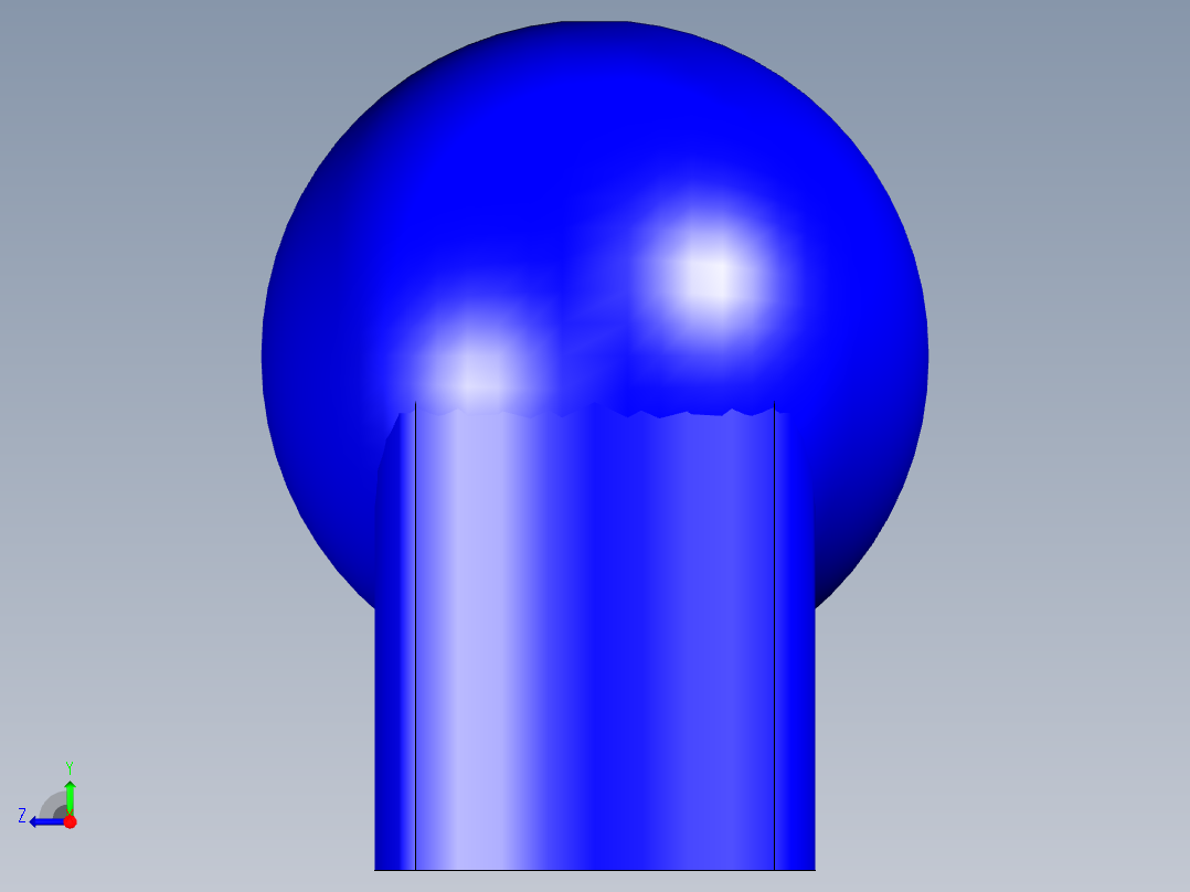 取手(塑膠)M.643,M.643HT-3D多系列多零件图纸模型右视图