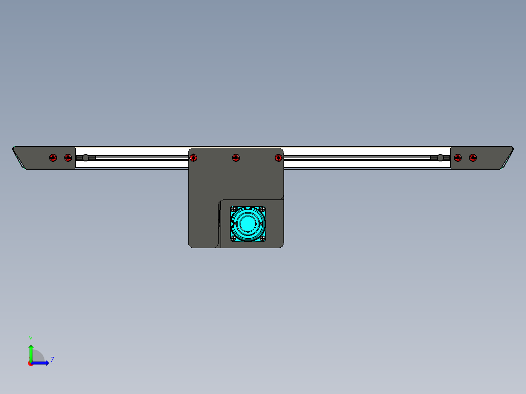 LE-XC4040-刀口输送中间驱动轻载皮带线-负载40kg左视图