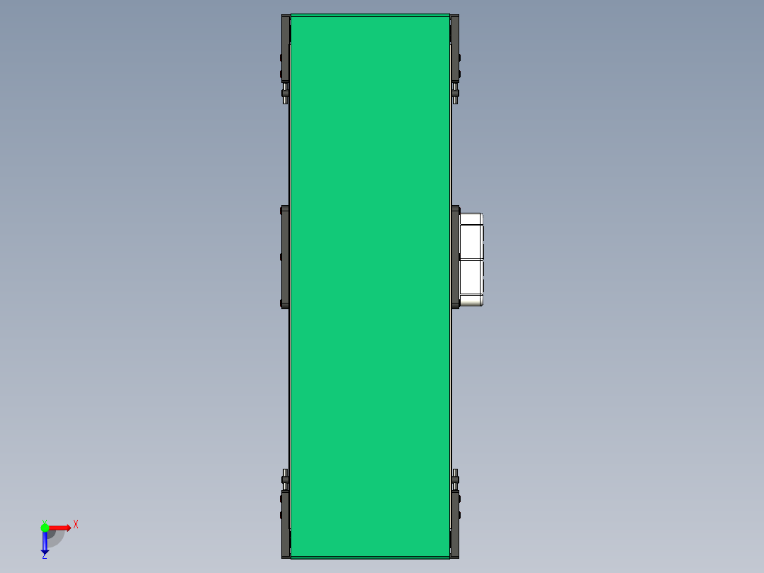 LE-XC4040-刀口输送中间驱动轻载皮带线-负载40kg俯视图