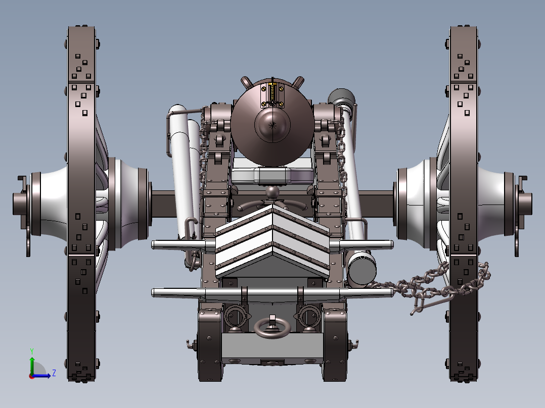 法兰西格里博瓦尔12磅炮左视图