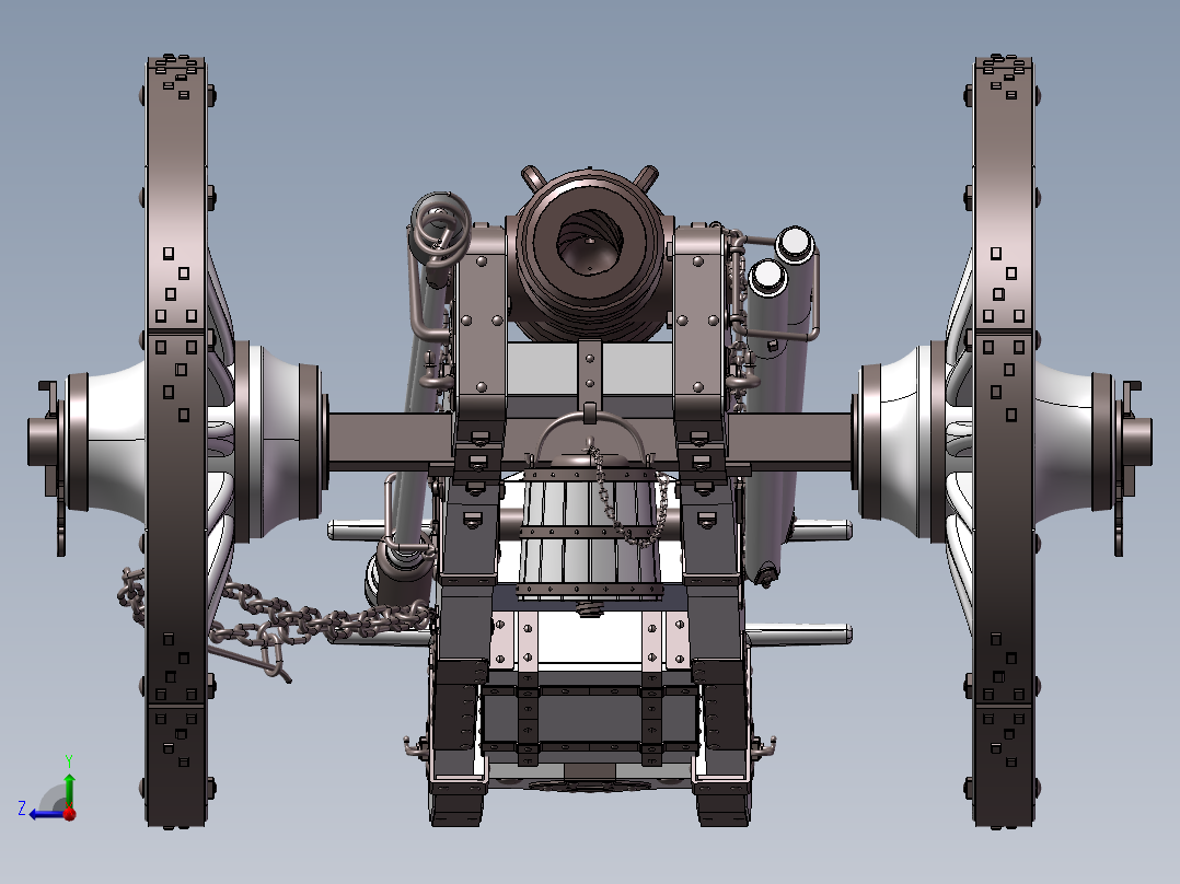 法兰西格里博瓦尔12磅炮右视图