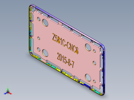 Z581C-笔记本CNC工装夹具三维模型CNC6-15807