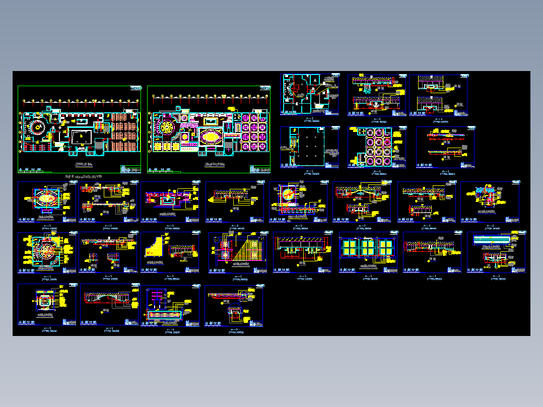 休闲酒店灯具布置设计图
