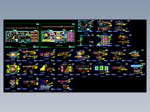 休闲酒店灯具布置设计图