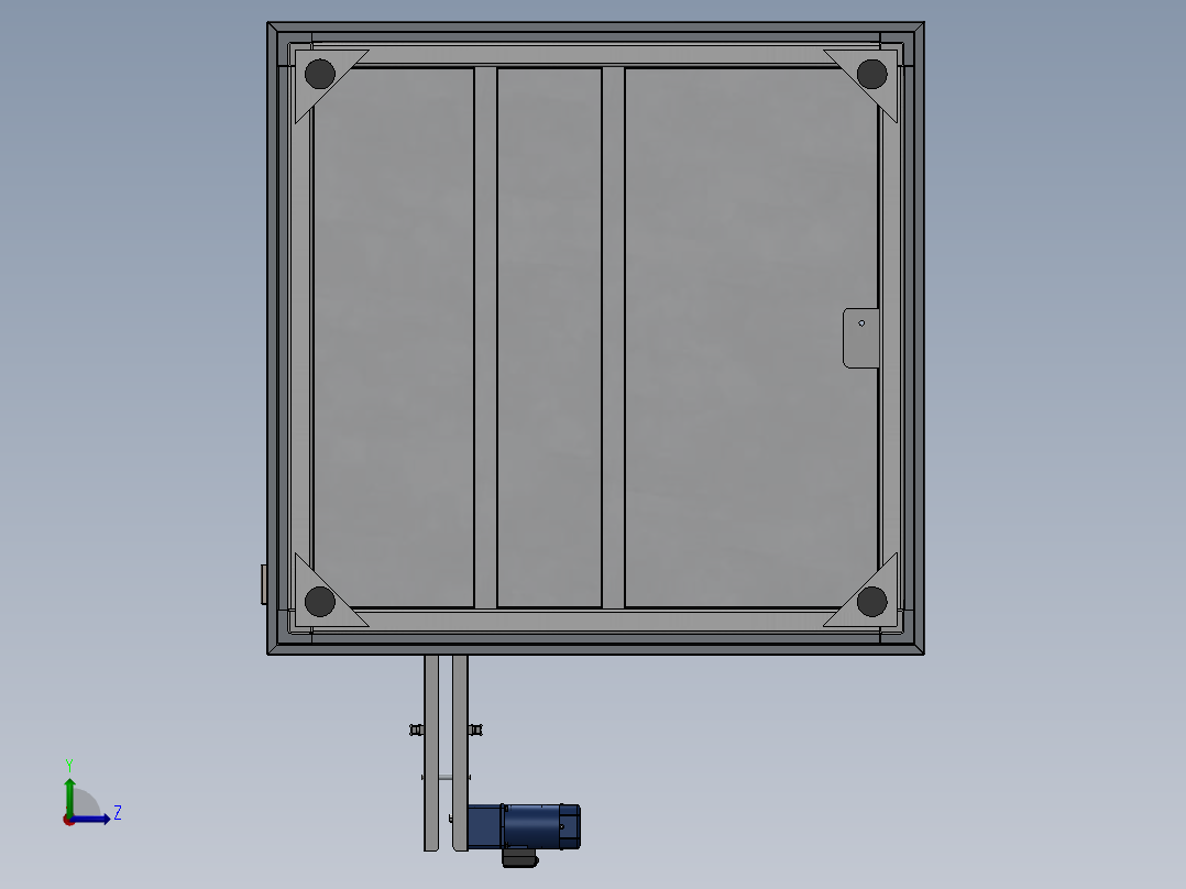 自动化研磨球加粉sw21可编辑左视图