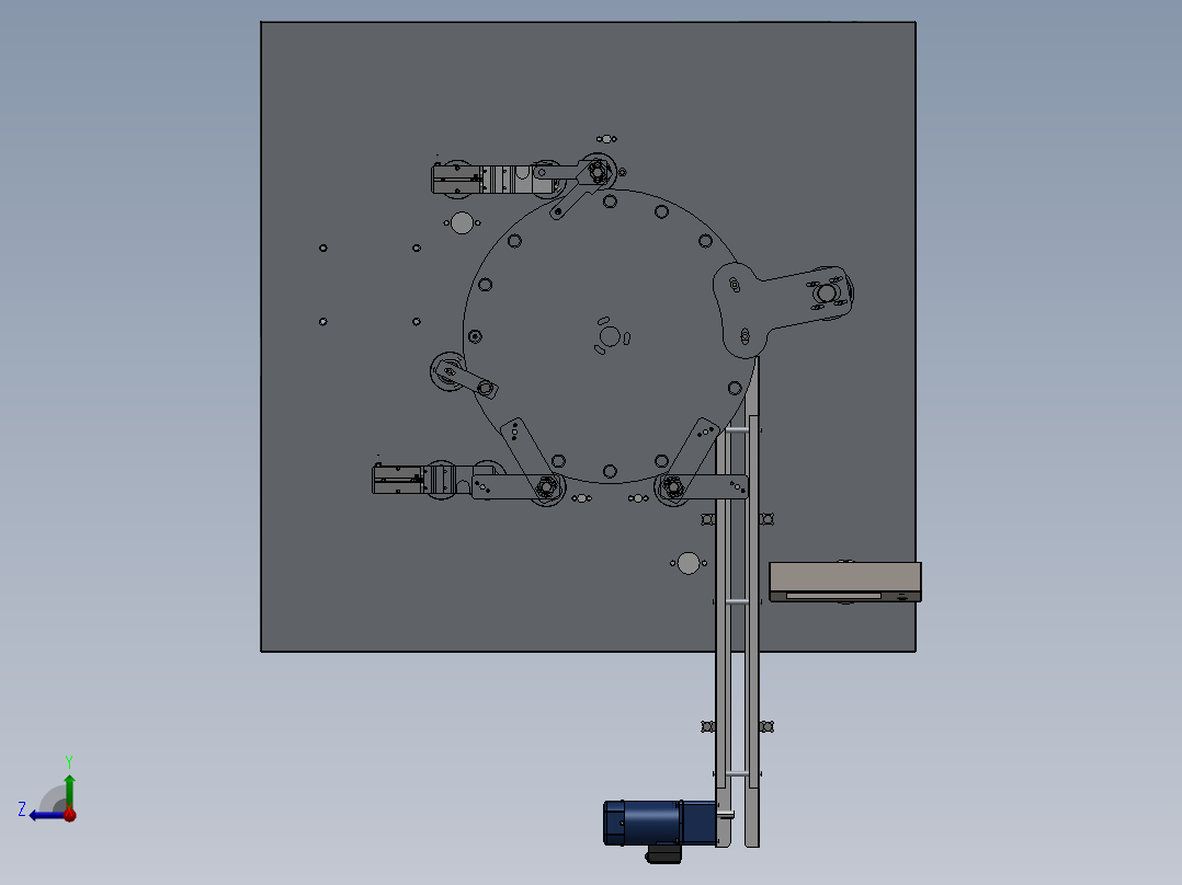自动化研磨球加粉sw21可编辑右视图