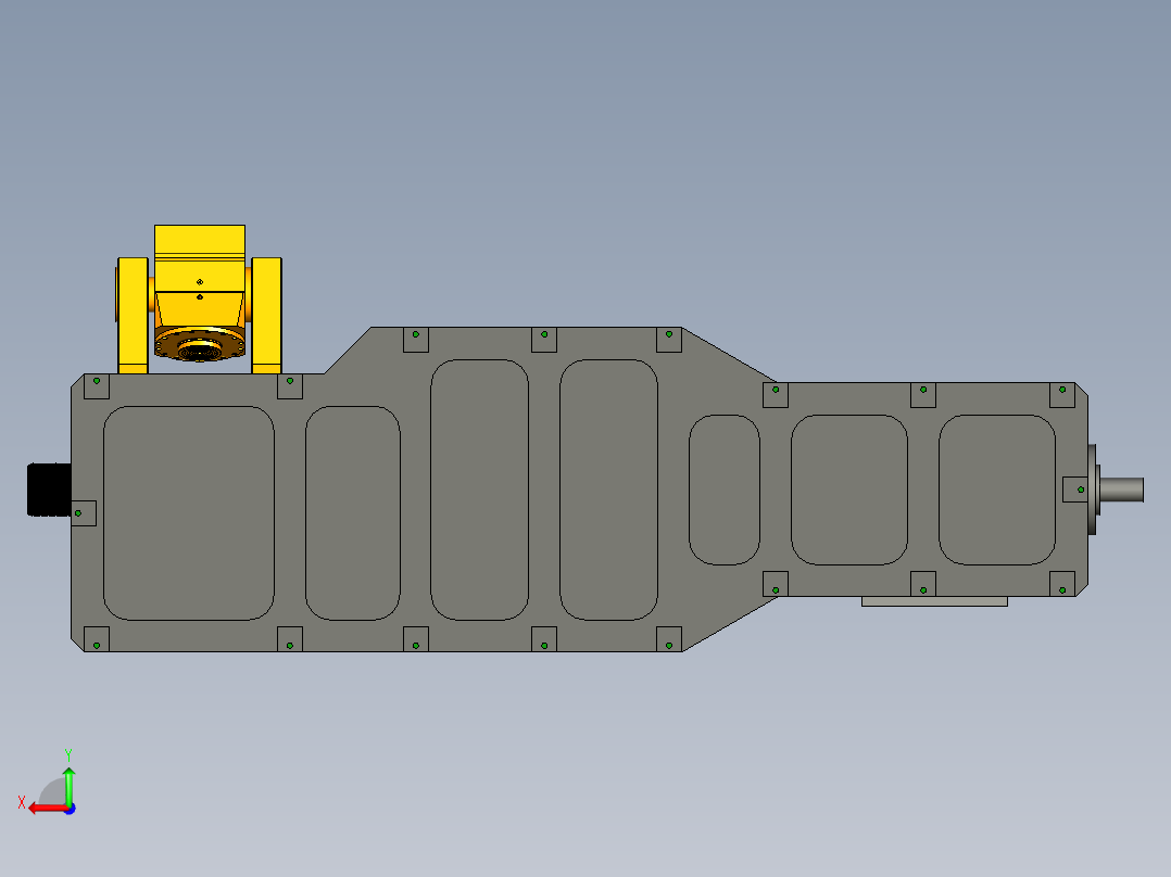 金属400型连续挤压机step后视图