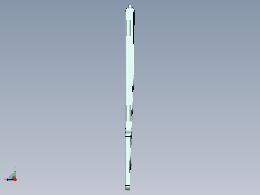 锻压金属C壳内腔开粗UG程序模型右视图