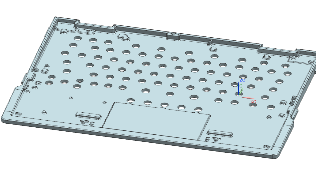 锻压金属C壳内腔开粗UG程序模型