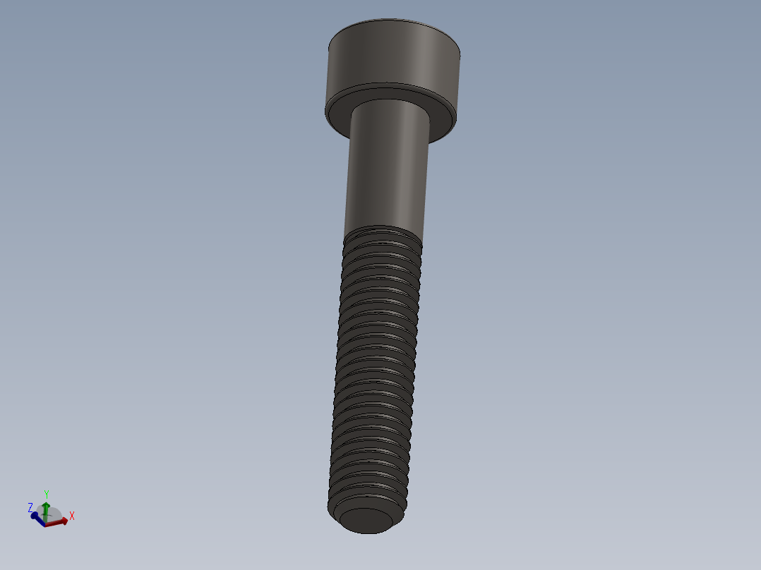Screw_DIN_912_M6x35_A2.SLDPRT公制内六角螺钉主视图