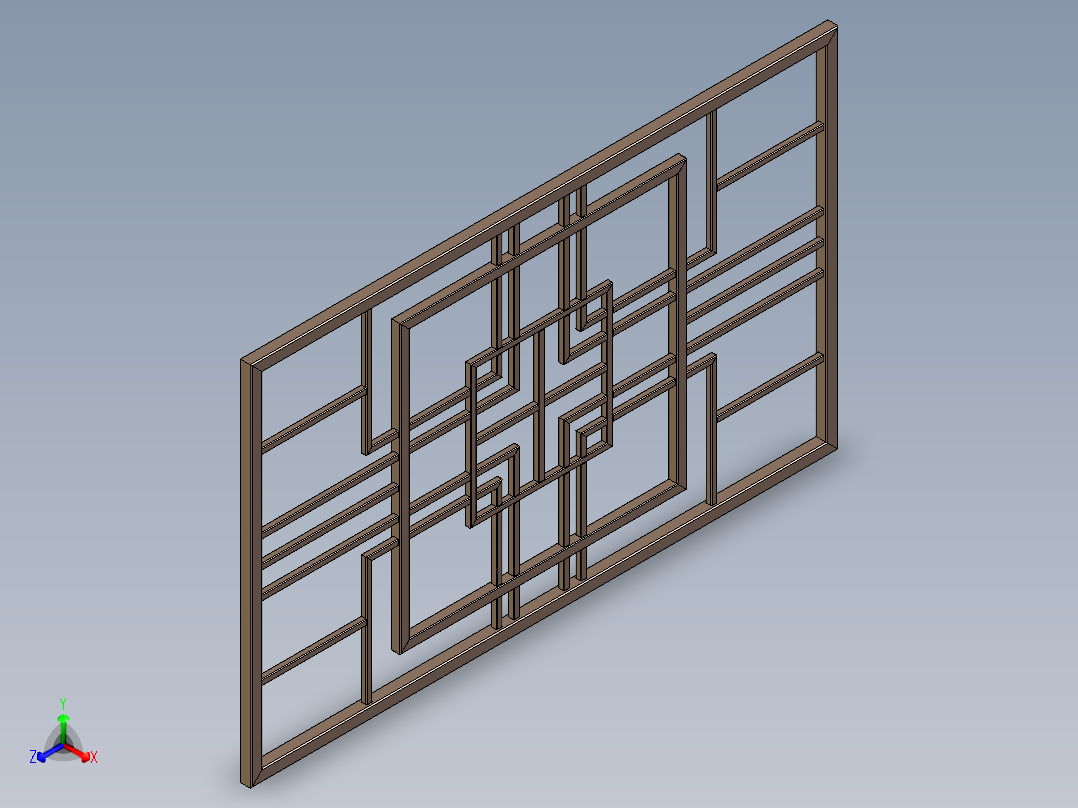 围栏科正等轴测图