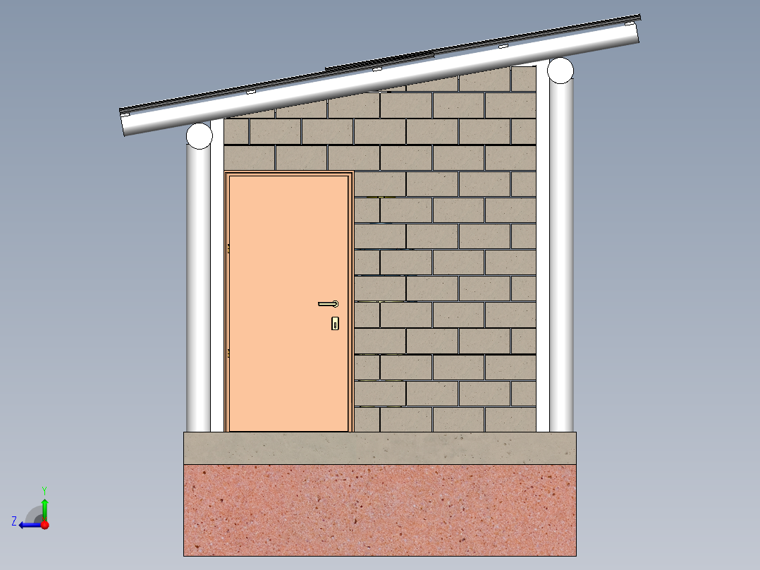 房子、建筑(195)右视图