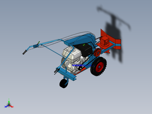 自走式农机正等轴测缩略图