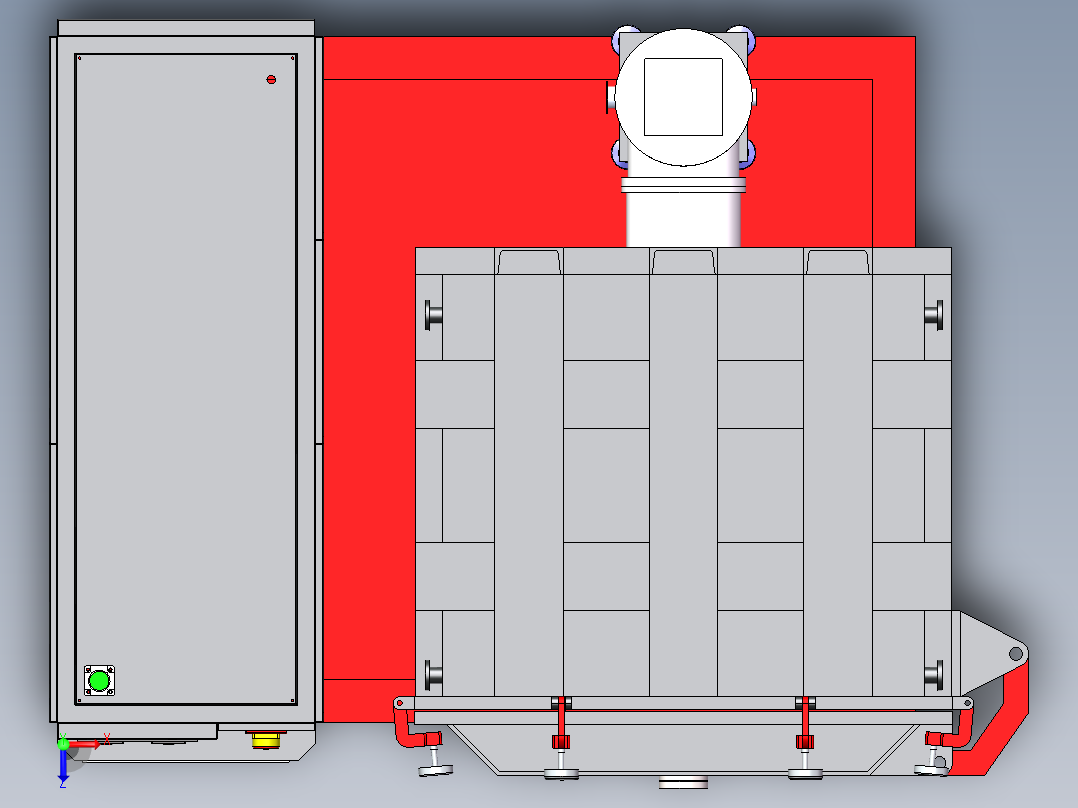 分体式真空烘箱俯视图