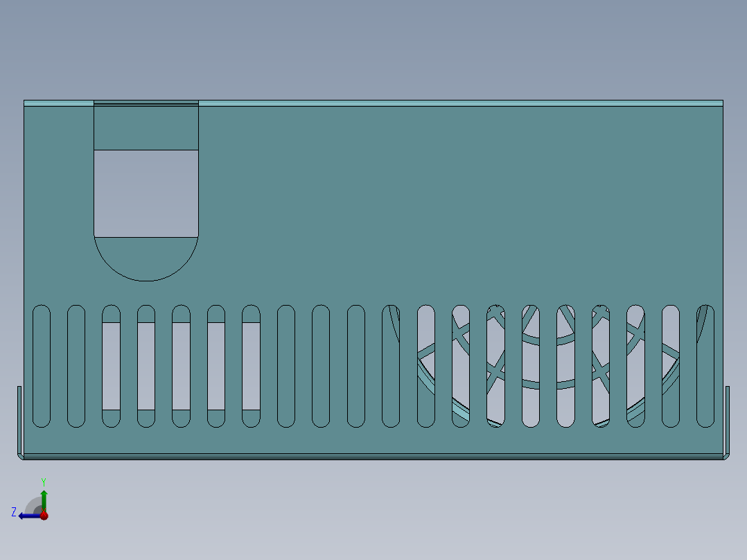 计算机电源风扇机体12右视图