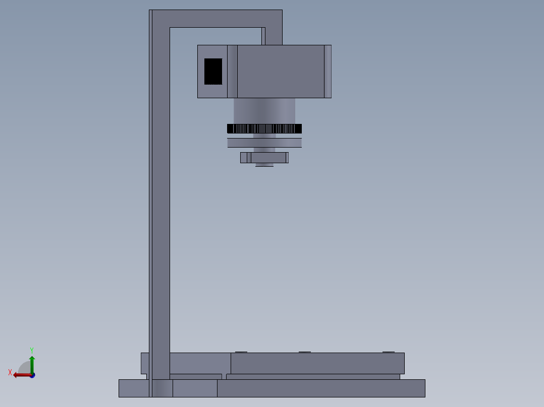 激光切割原型概念设计后视图