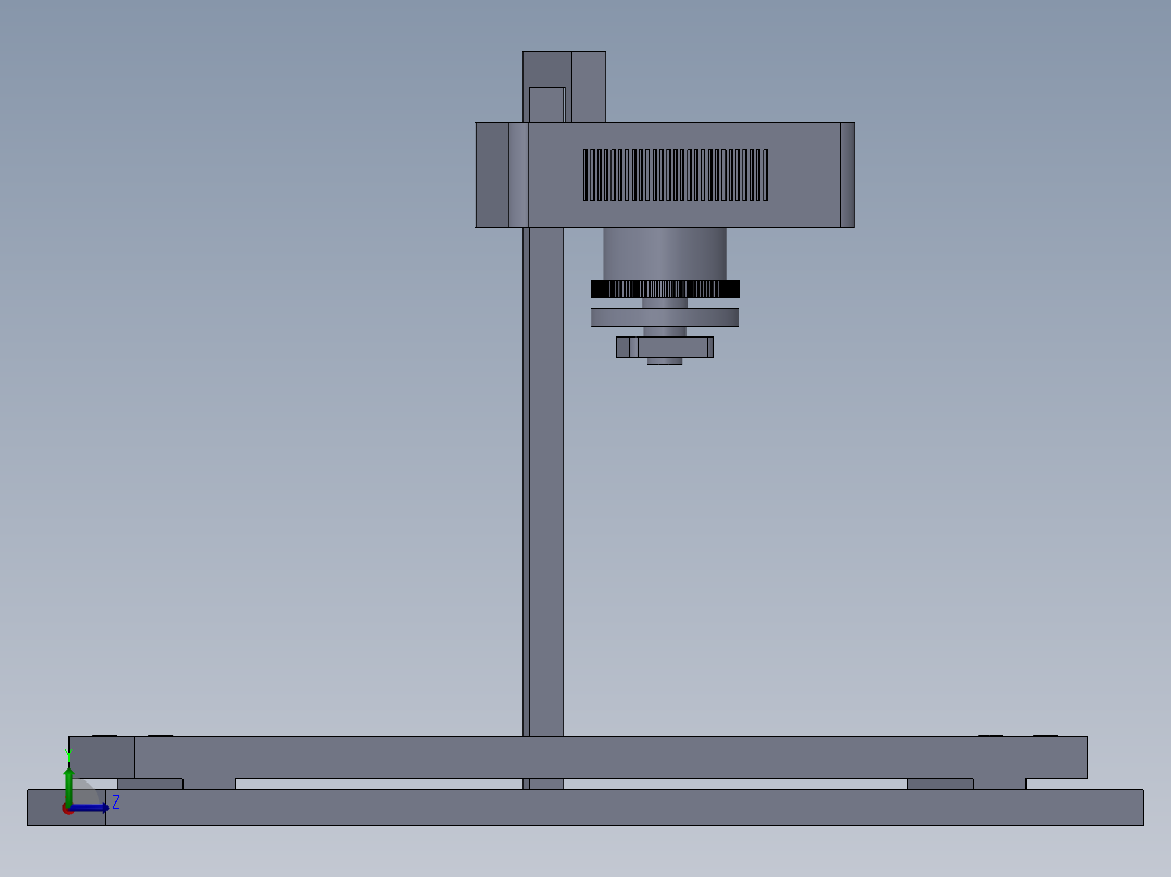 激光切割原型概念设计左视图