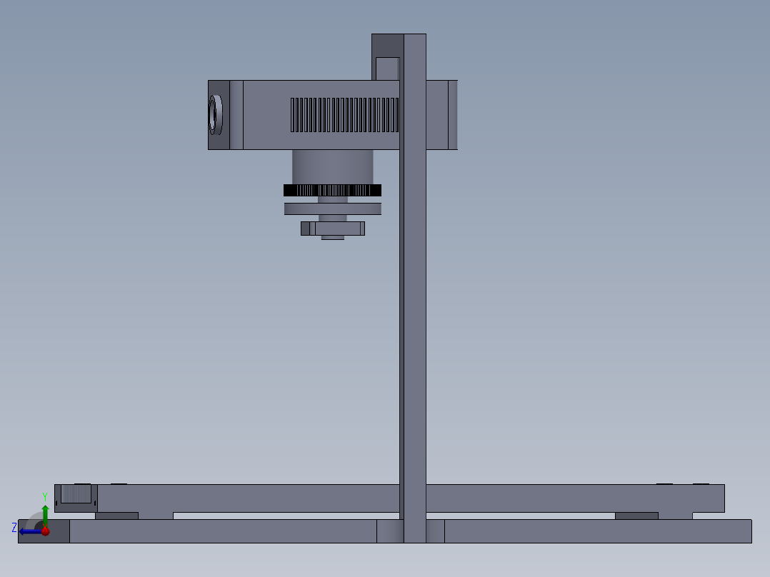激光切割原型概念设计右视图