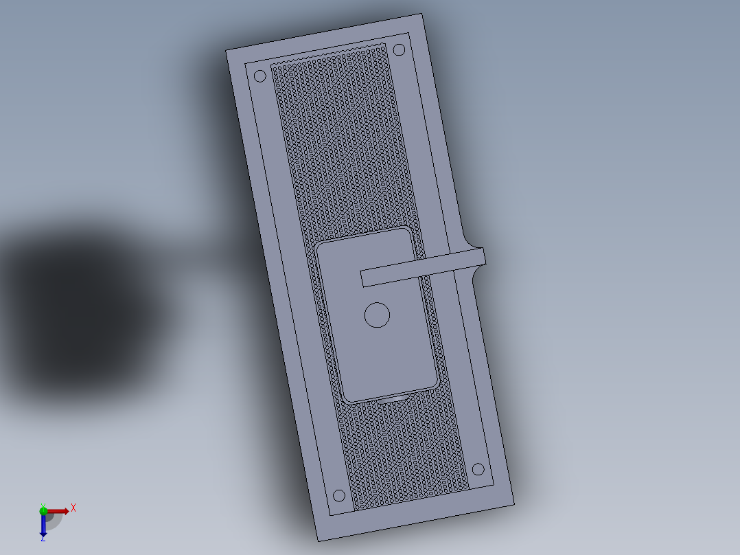 激光切割原型概念设计俯视图