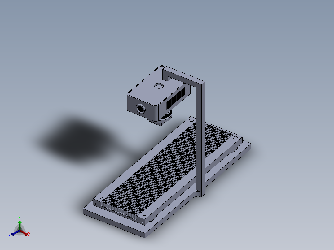 激光切割原型概念设计正等轴测图