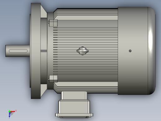 Y2系列B5型三相异步电动机Y2132S-4俯视缩略图