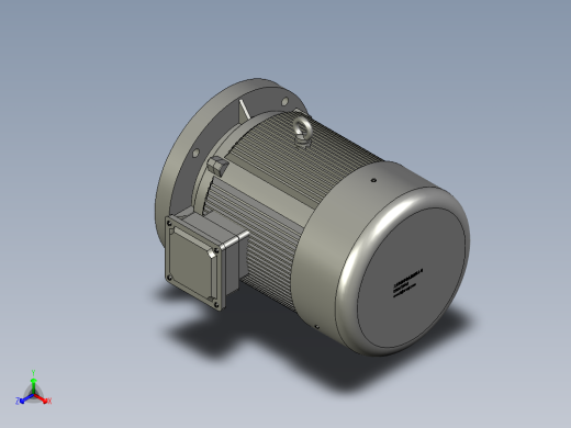 Y2系列B5型三相异步电动机Y2132S-4正等轴测缩略图