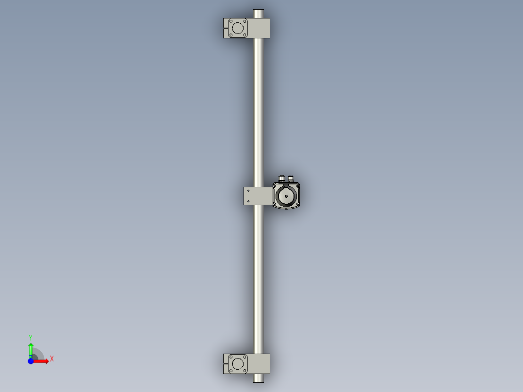 平面检测机构装配前视图