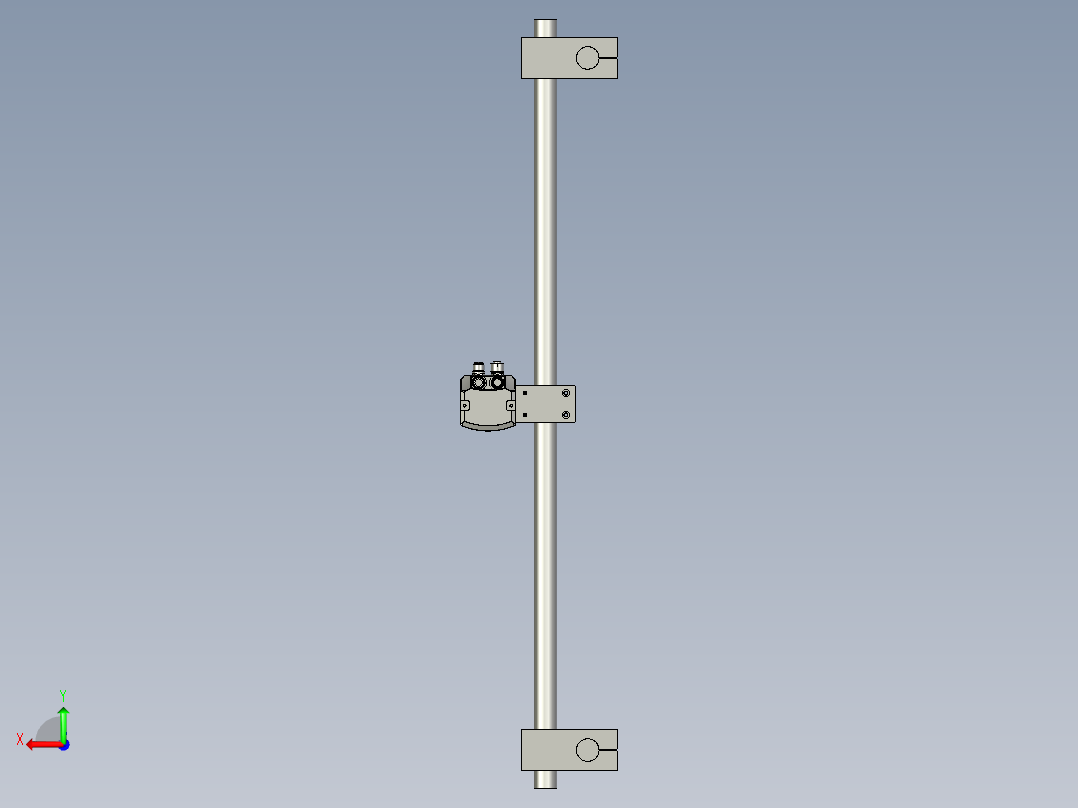平面检测机构装配后视图