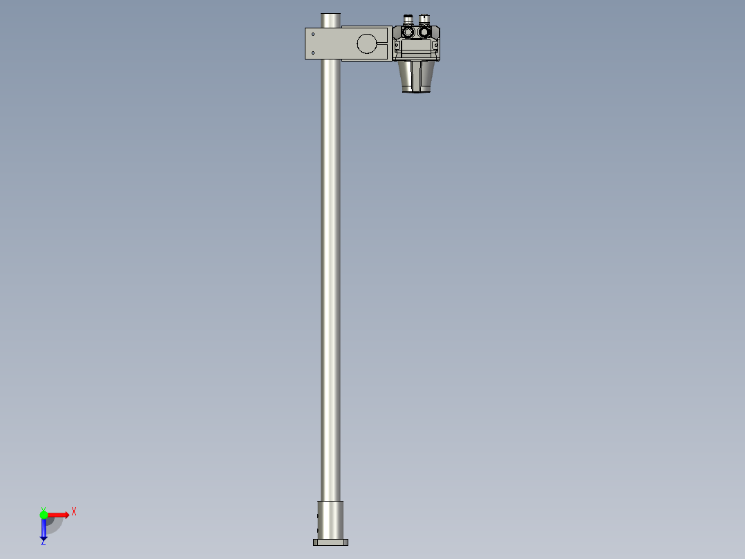 平面检测机构装配俯视图