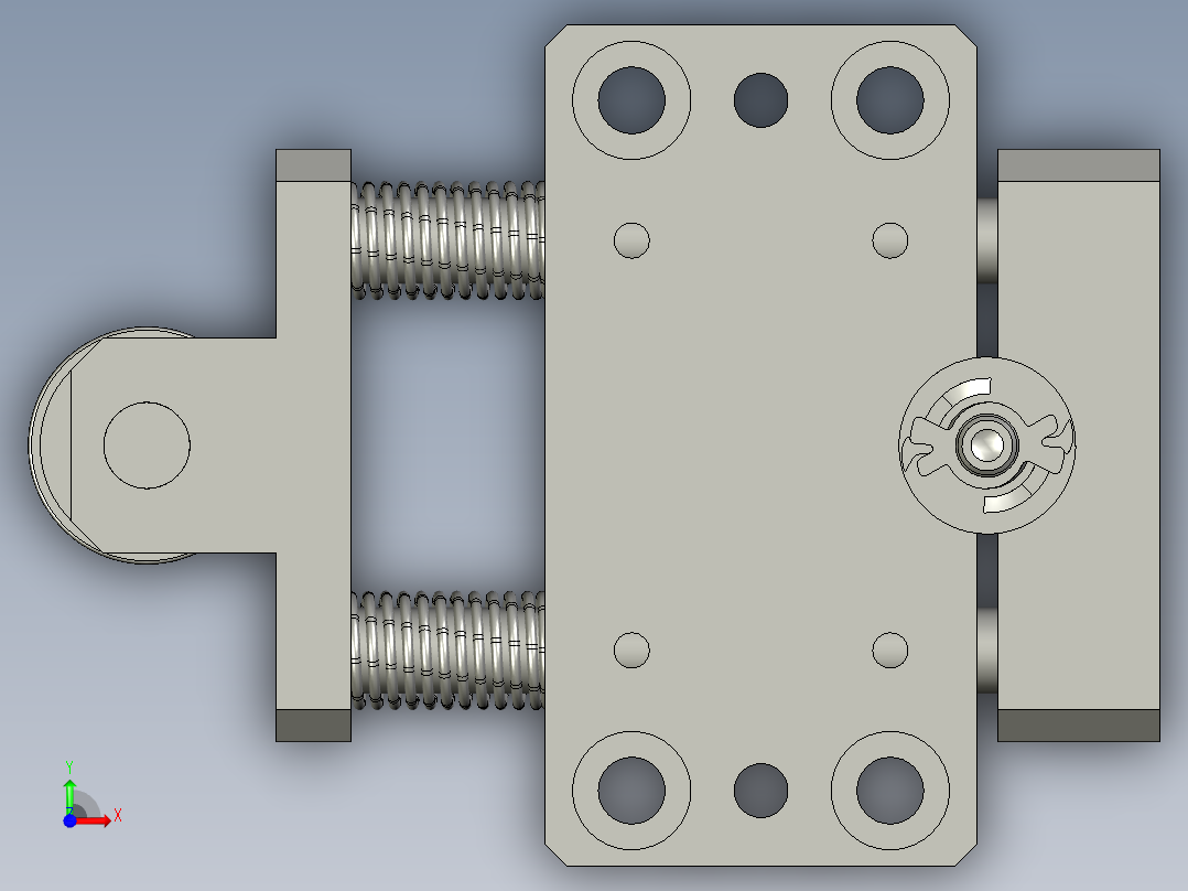 右转盘工装前视图