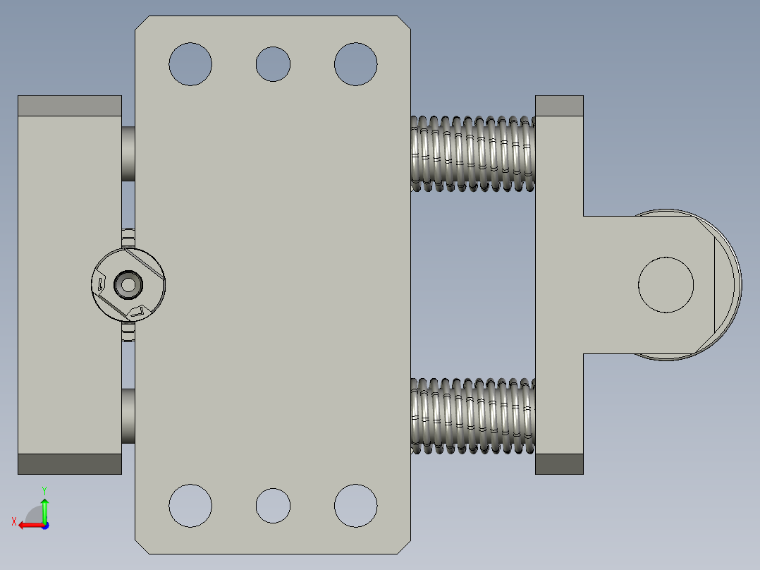 右转盘工装后视图