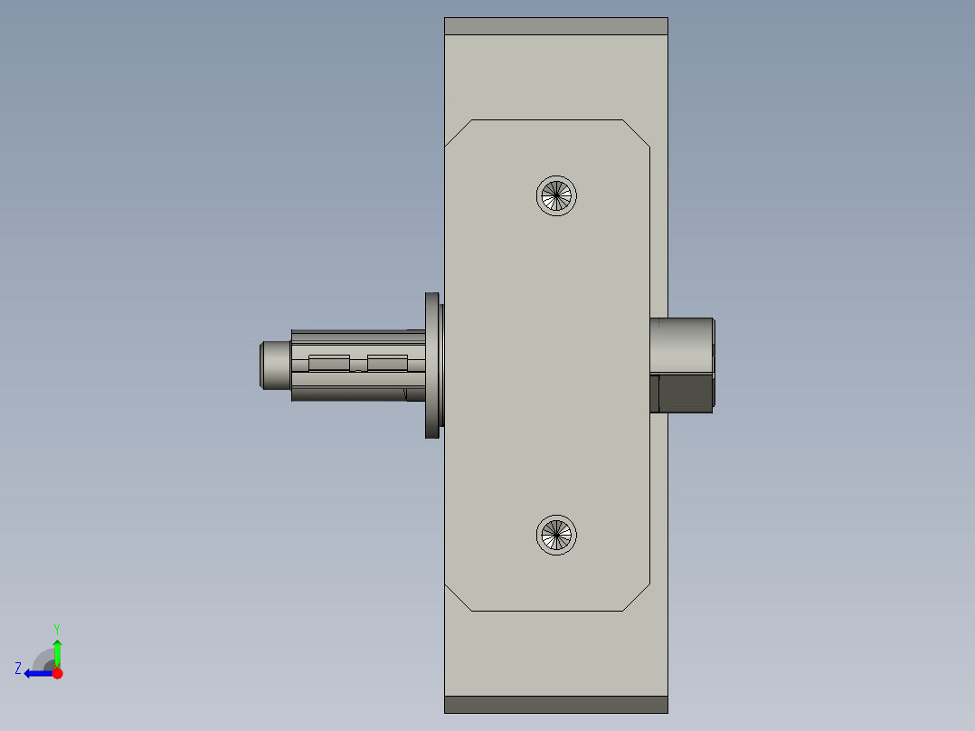 右转盘工装右视图