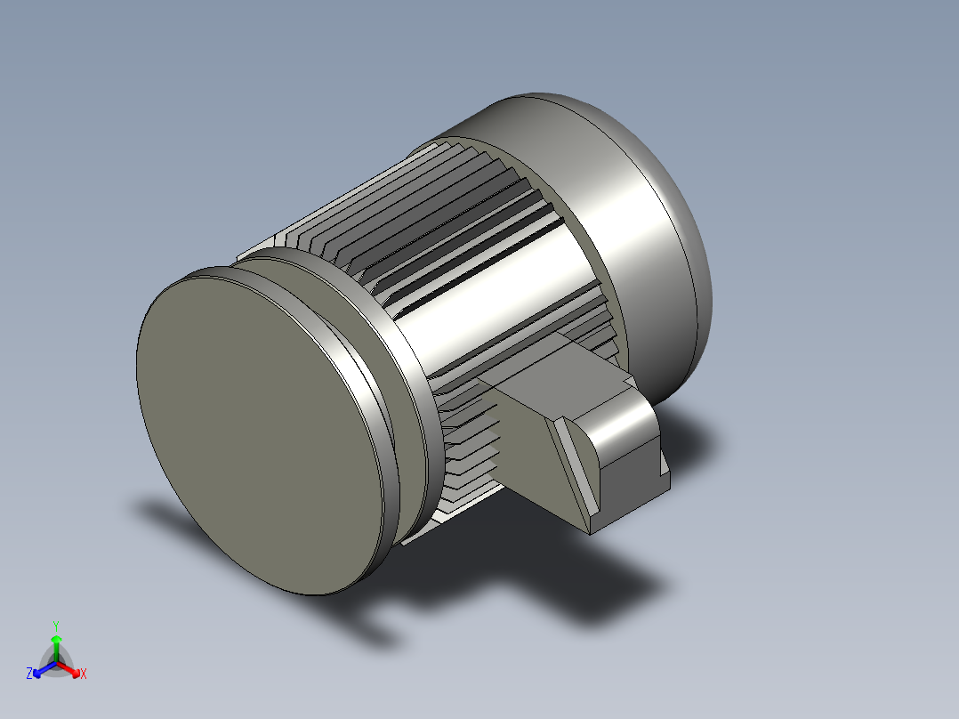 BWY单级摆线针轮减速机BWY15-35-15_电机正等轴测图