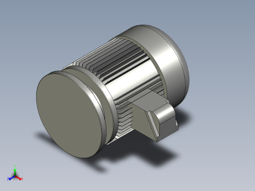 BWY单级摆线针轮减速机BWY15-35-15_电机正等轴测缩略图