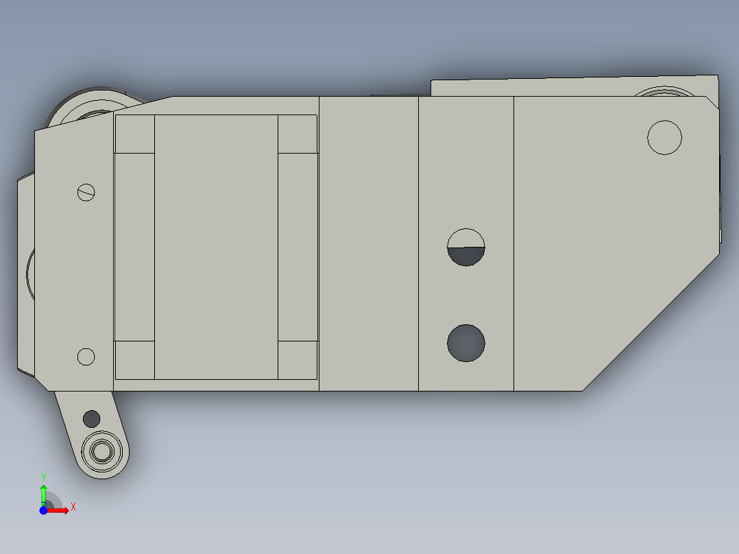 YWP200K4-20-03-00上压胶组件前视图