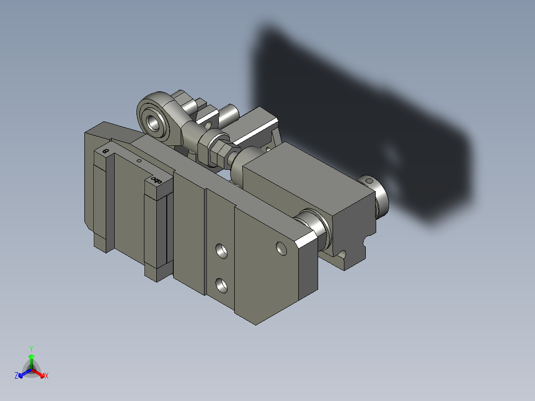 YWP200K4-20-03-00上压胶组件正等轴测图